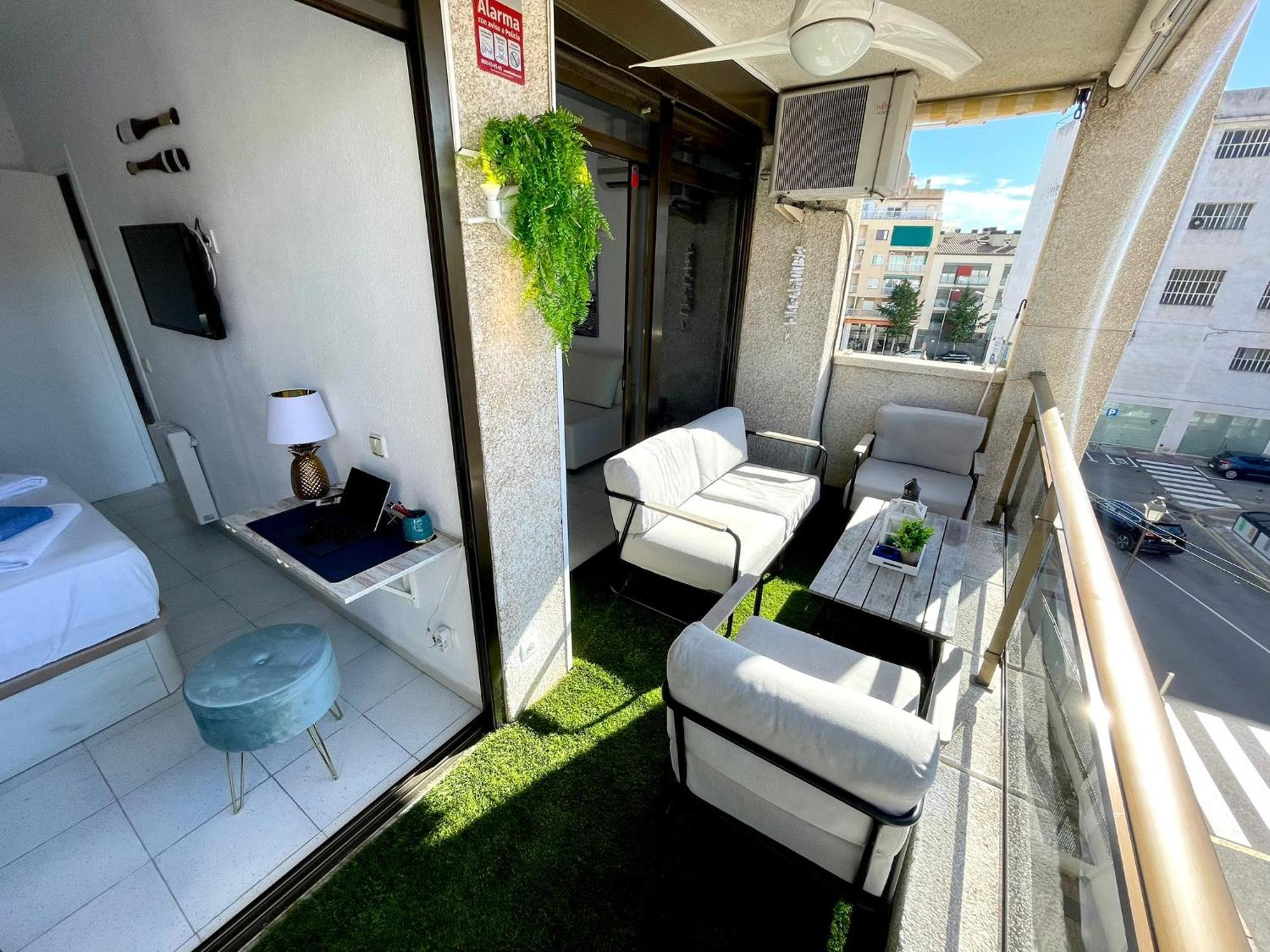 Apartemento Piscina Centro Calella 3 Min Playa Exterior foto